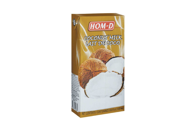 Кокосовое молоко 17-19% жирность (85% мякоти кокоса) HOM-D, 1л